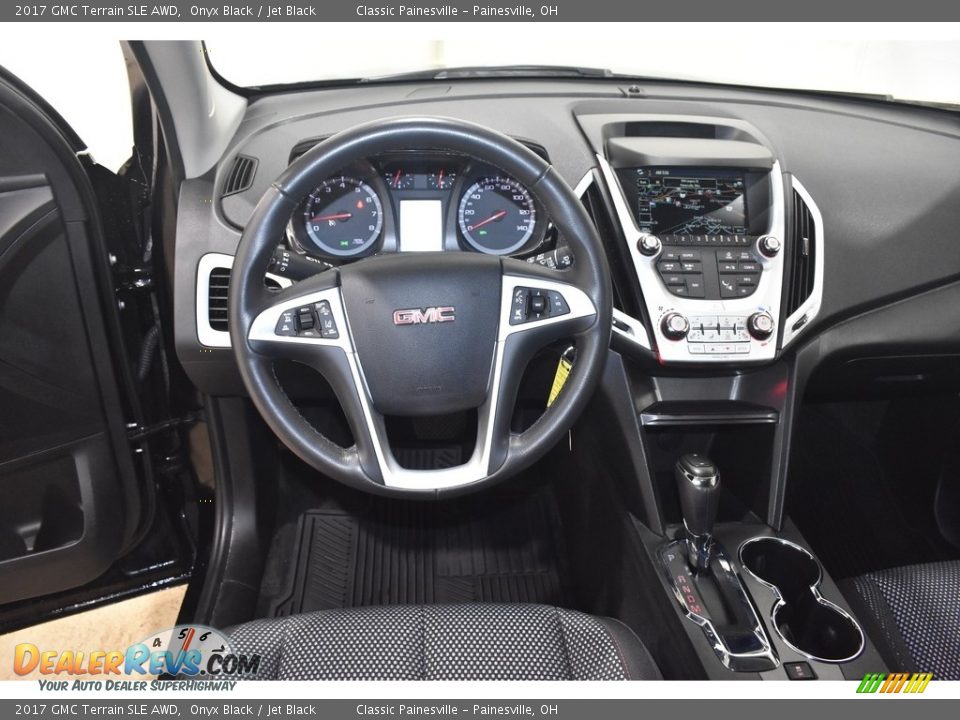 2017 GMC Terrain SLE AWD Onyx Black / Jet Black Photo #13