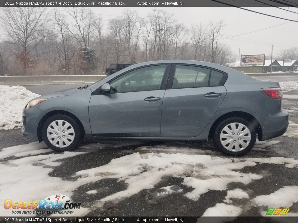 2013 Mazda MAZDA3 i Sport 4 Door Liquid Silver Metallic / Black Photo #6