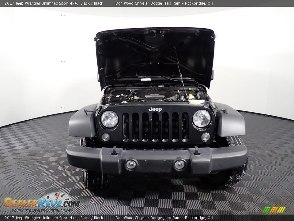 2017 Jeep Wrangler Unlimited Sport 4x4 Black / Black Photo #6