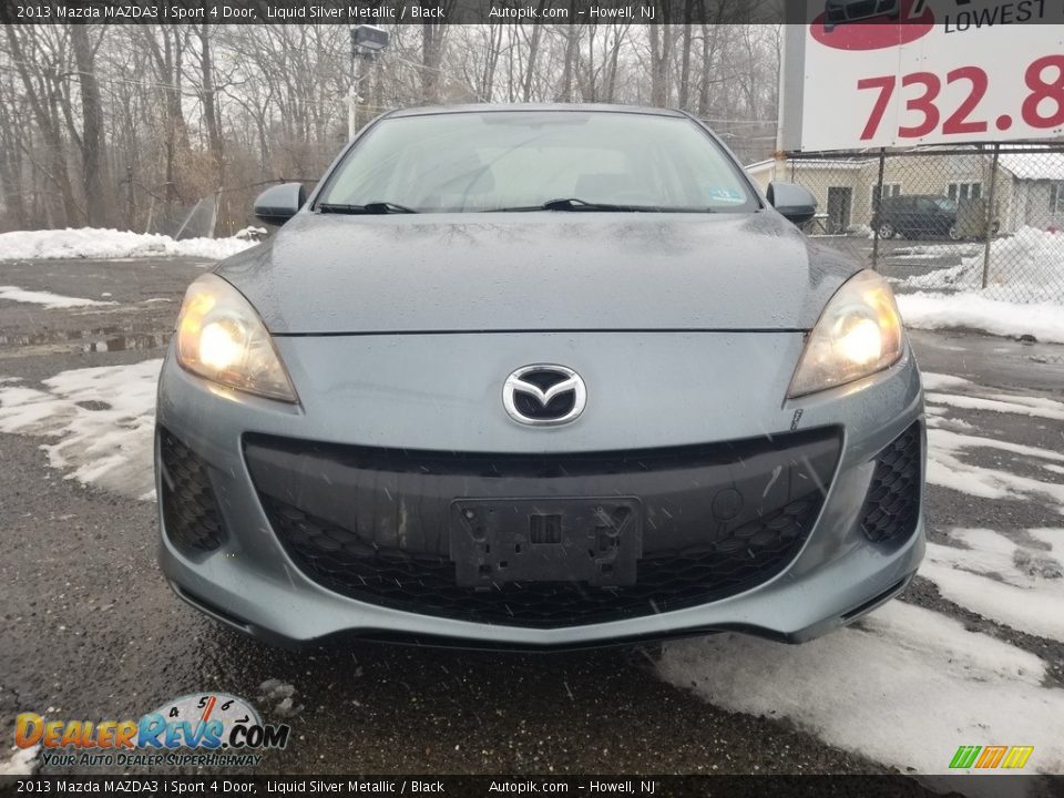 2013 Mazda MAZDA3 i Sport 4 Door Liquid Silver Metallic / Black Photo #8