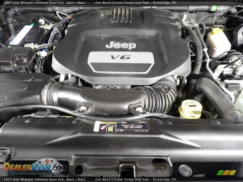 2017 Jeep Wrangler Unlimited Sport 4x4 Black / Black Photo #7