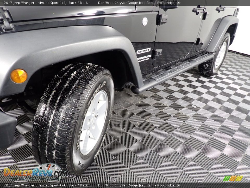 2017 Jeep Wrangler Unlimited Sport 4x4 Black / Black Photo #9