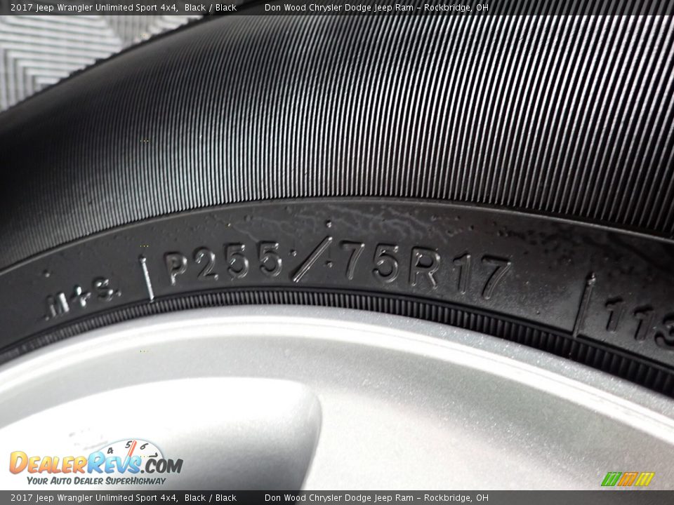 2017 Jeep Wrangler Unlimited Sport 4x4 Black / Black Photo #19