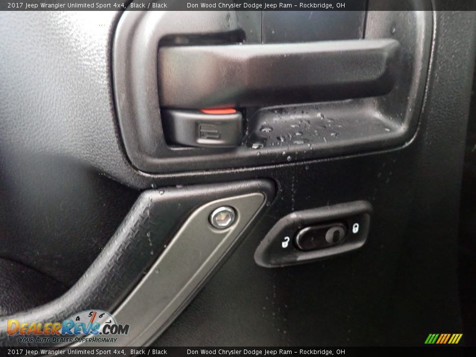 2017 Jeep Wrangler Unlimited Sport 4x4 Black / Black Photo #21