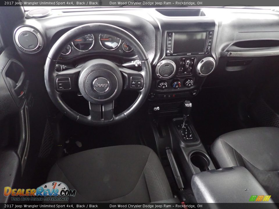 2017 Jeep Wrangler Unlimited Sport 4x4 Black / Black Photo #27