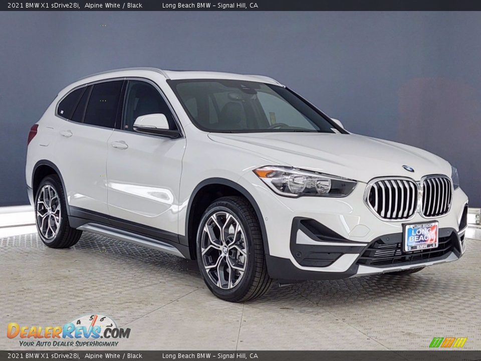 2021 BMW X1 sDrive28i Alpine White / Black Photo #1