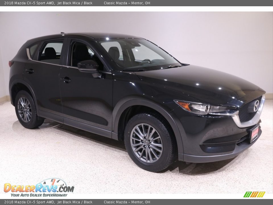 2018 Mazda CX-5 Sport AWD Jet Black Mica / Black Photo #1