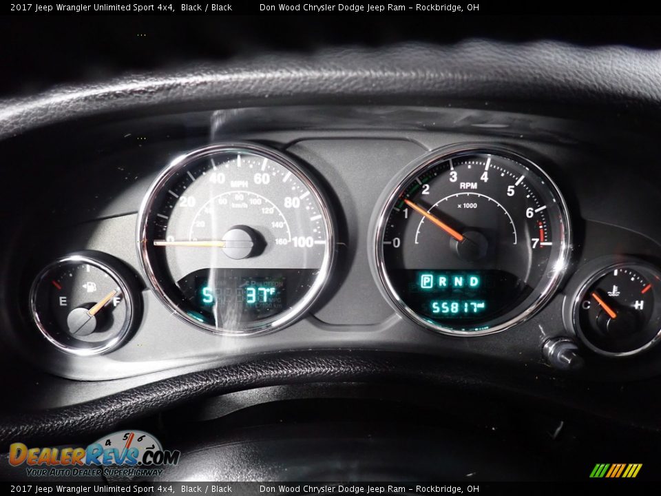 2017 Jeep Wrangler Unlimited Sport 4x4 Black / Black Photo #33