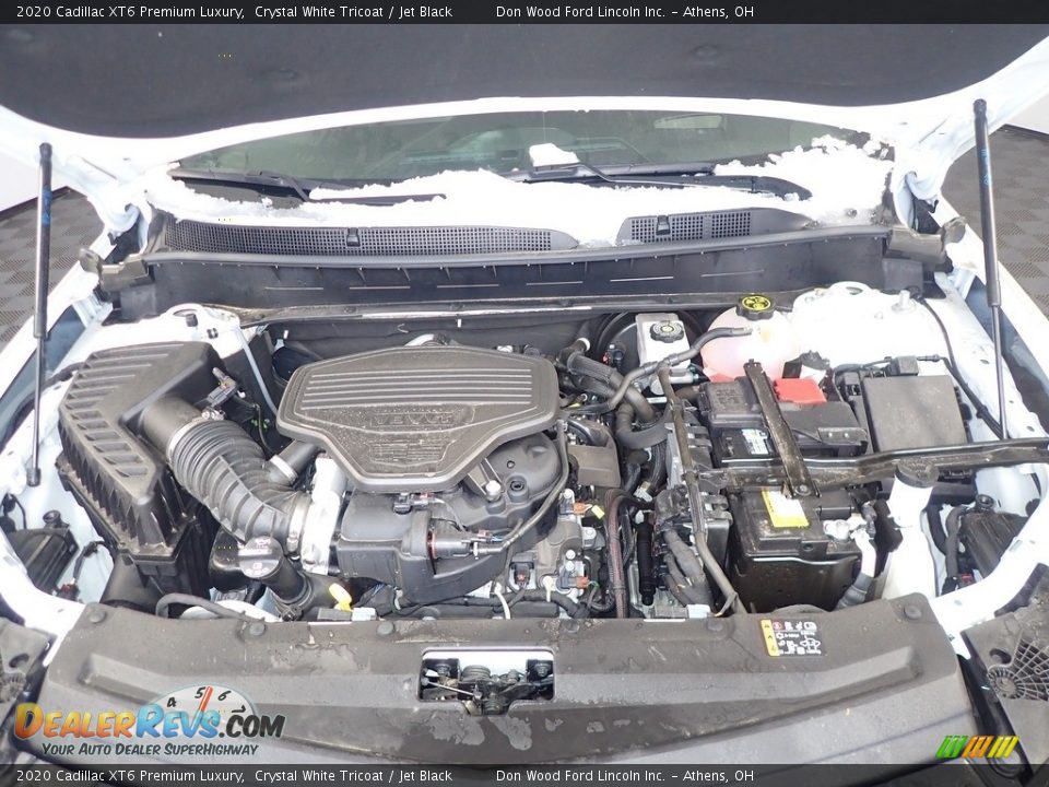 2020 Cadillac XT6 Premium Luxury Crystal White Tricoat / Jet Black Photo #9