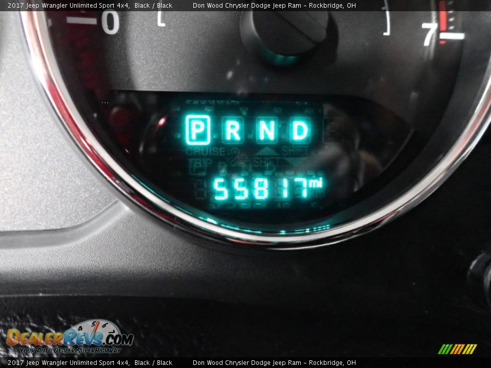 2017 Jeep Wrangler Unlimited Sport 4x4 Black / Black Photo #34