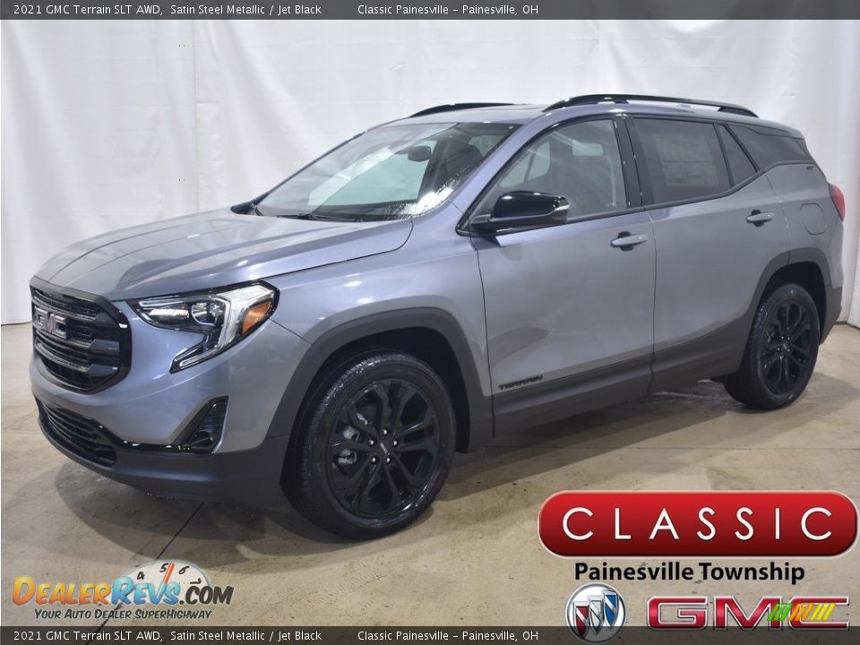 2021 GMC Terrain SLT AWD Satin Steel Metallic / Jet Black Photo #1