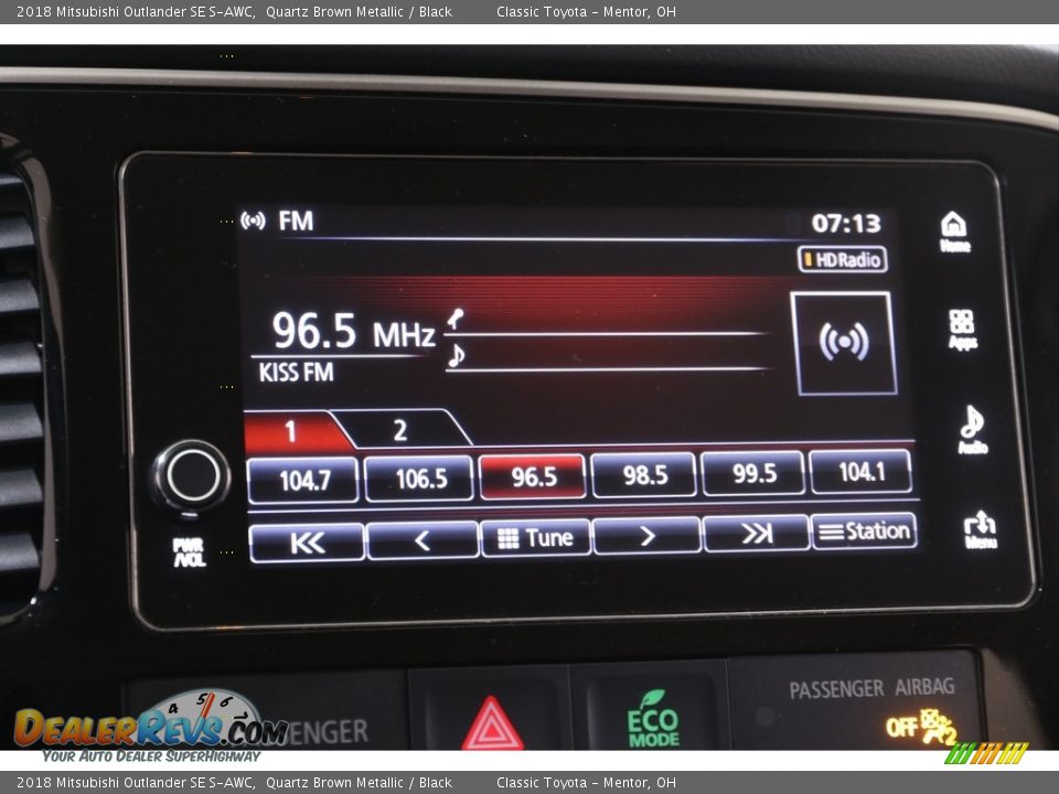 2018 Mitsubishi Outlander SE S-AWC Quartz Brown Metallic / Black Photo #15