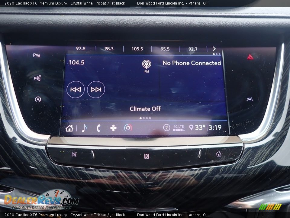 2020 Cadillac XT6 Premium Luxury Crystal White Tricoat / Jet Black Photo #25