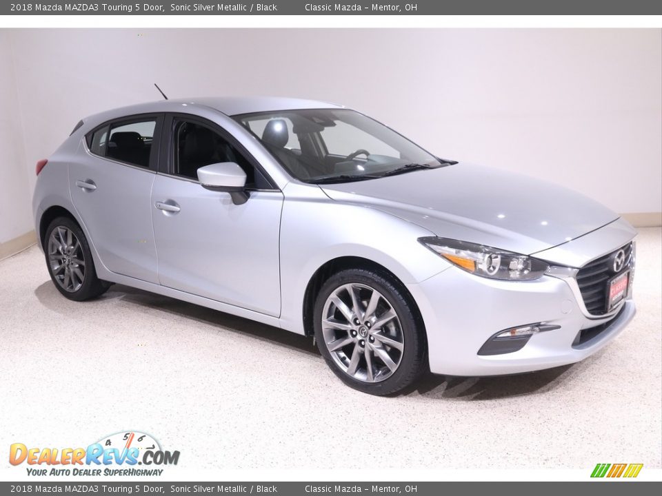 2018 Mazda MAZDA3 Touring 5 Door Sonic Silver Metallic / Black Photo #1