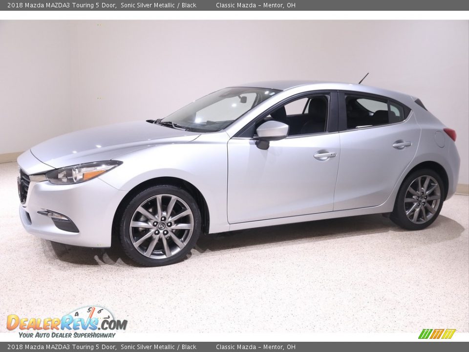 2018 Mazda MAZDA3 Touring 5 Door Sonic Silver Metallic / Black Photo #3
