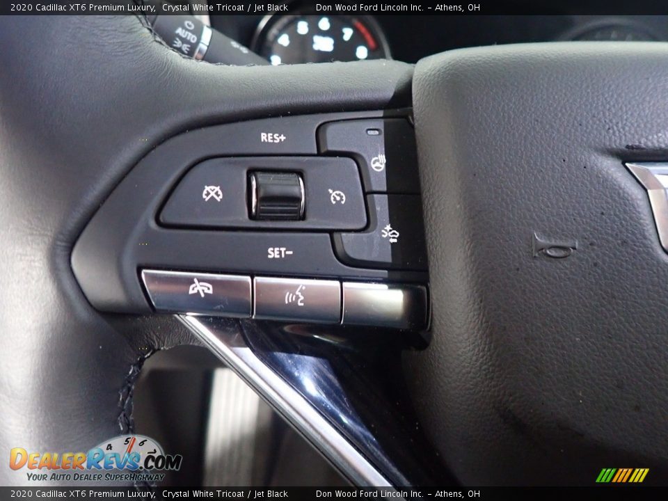 2020 Cadillac XT6 Premium Luxury Crystal White Tricoat / Jet Black Photo #28