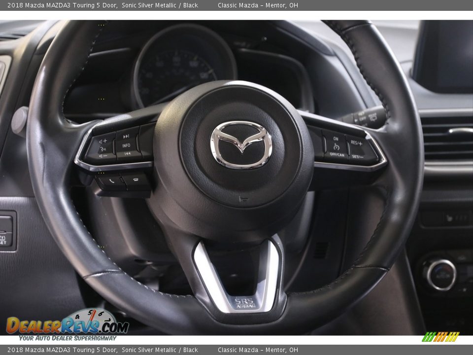 2018 Mazda MAZDA3 Touring 5 Door Sonic Silver Metallic / Black Photo #7