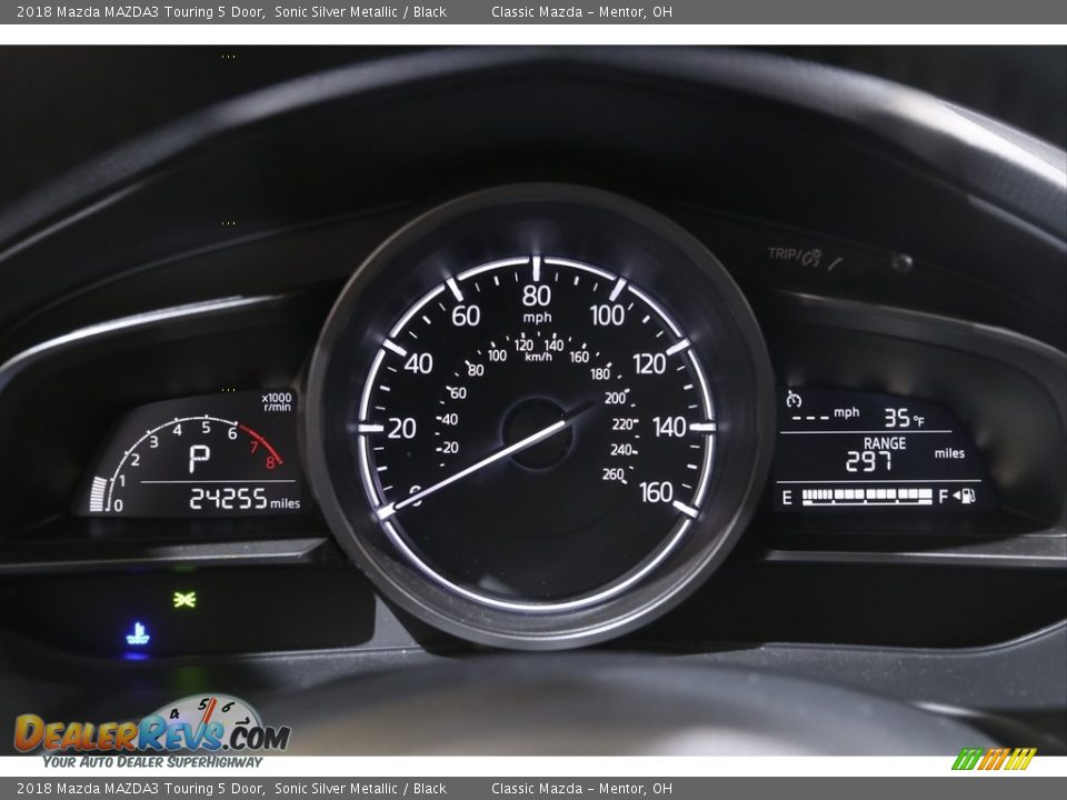2018 Mazda MAZDA3 Touring 5 Door Sonic Silver Metallic / Black Photo #8