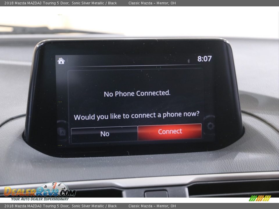 2018 Mazda MAZDA3 Touring 5 Door Sonic Silver Metallic / Black Photo #10