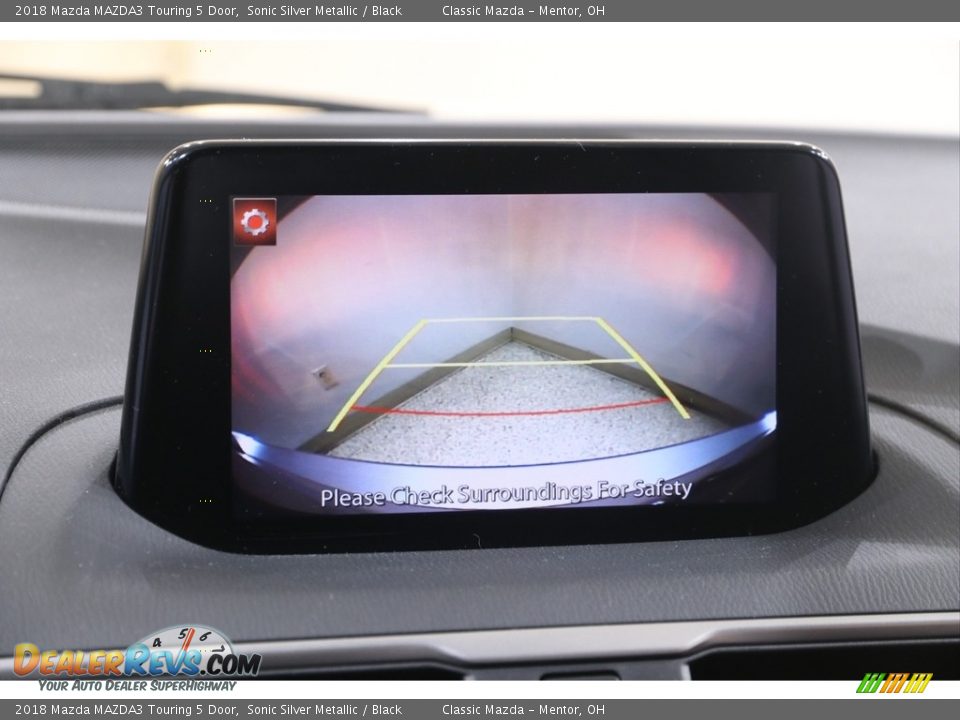 2018 Mazda MAZDA3 Touring 5 Door Sonic Silver Metallic / Black Photo #12