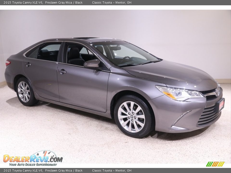 2015 Toyota Camry XLE V6 Predawn Gray Mica / Black Photo #1