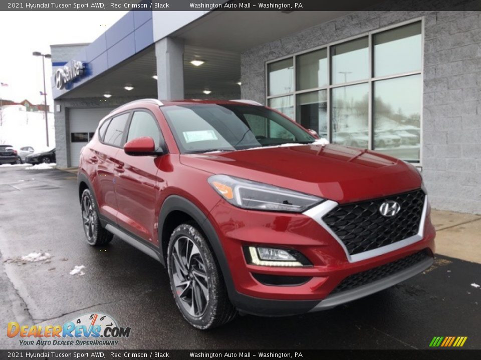 2021 Hyundai Tucson Sport AWD Red Crimson / Black Photo #1