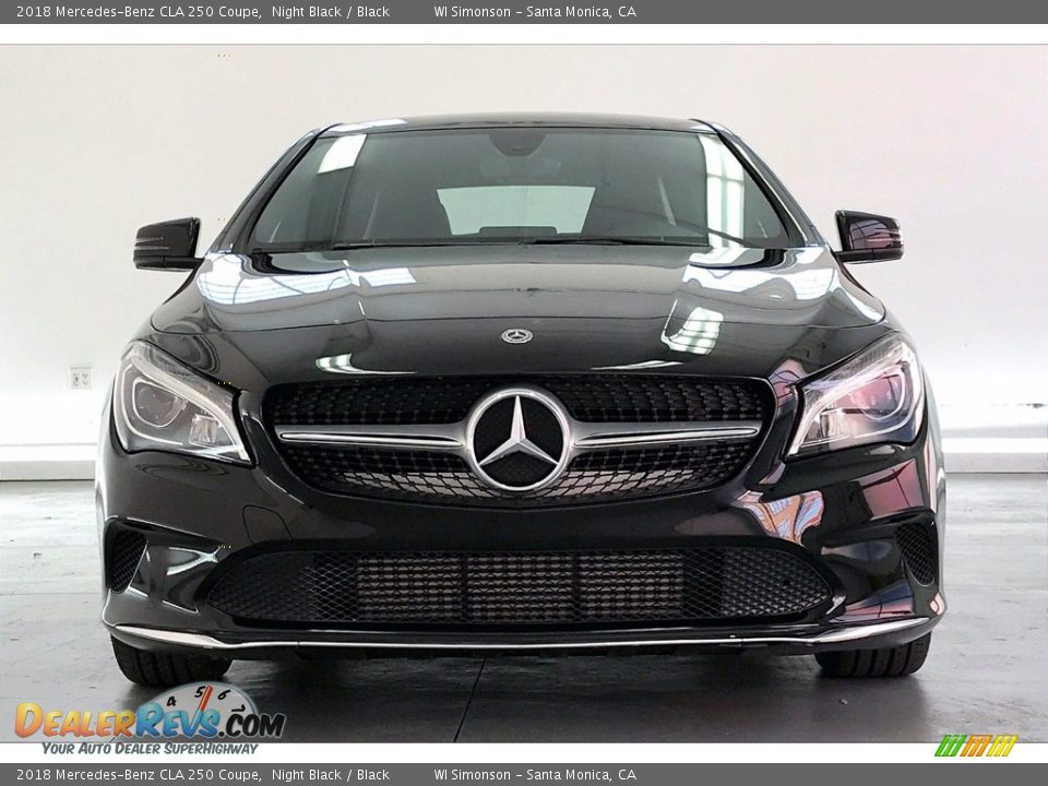 2018 Mercedes-Benz CLA 250 Coupe Night Black / Black Photo #2