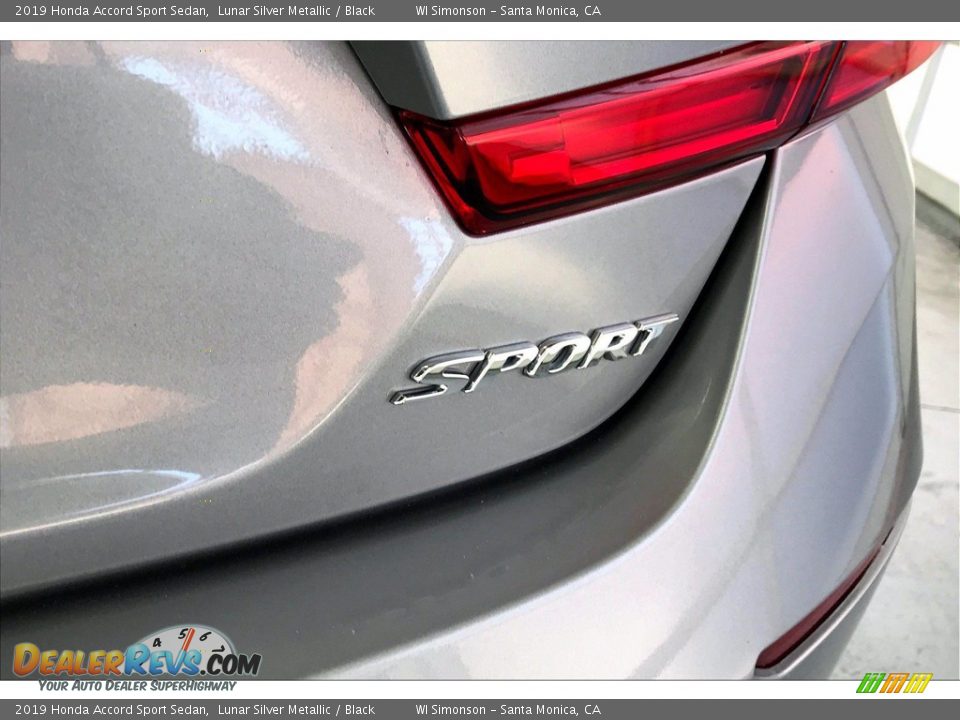2019 Honda Accord Sport Sedan Lunar Silver Metallic / Black Photo #7