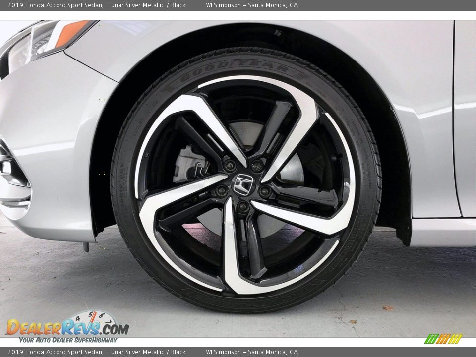 2019 Honda Accord Sport Sedan Lunar Silver Metallic / Black Photo #8