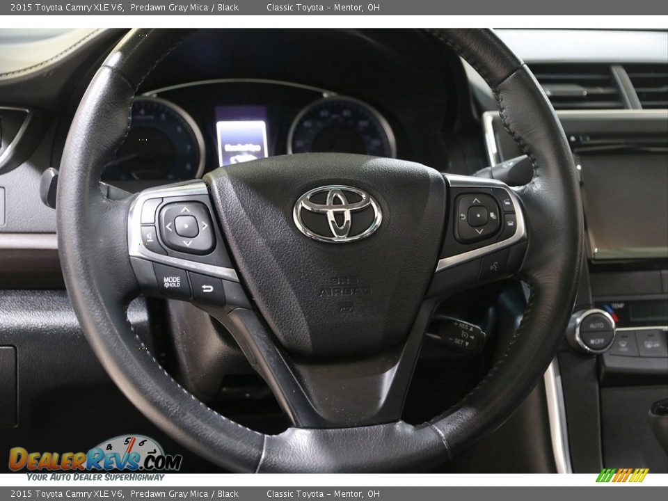 2015 Toyota Camry XLE V6 Predawn Gray Mica / Black Photo #7