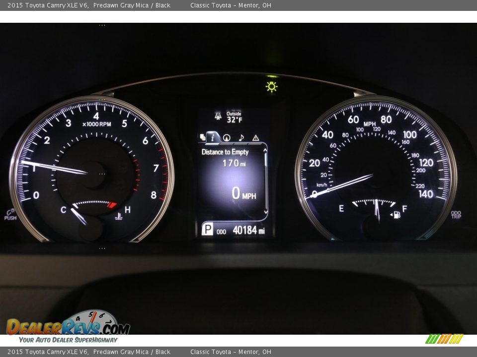 2015 Toyota Camry XLE V6 Predawn Gray Mica / Black Photo #8