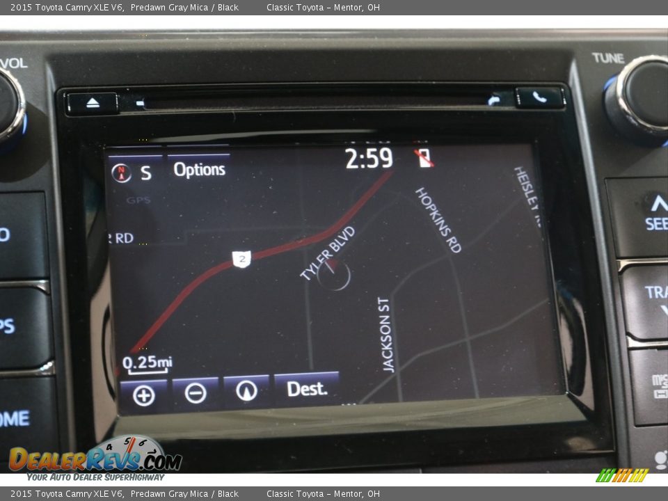 2015 Toyota Camry XLE V6 Predawn Gray Mica / Black Photo #10