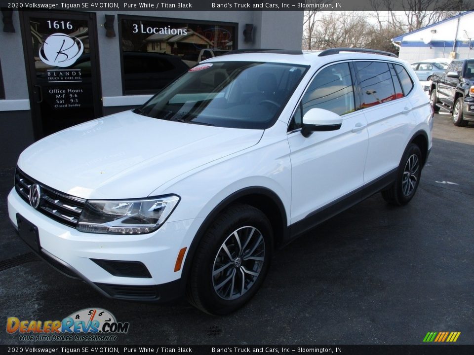 2020 Volkswagen Tiguan SE 4MOTION Pure White / Titan Black Photo #2