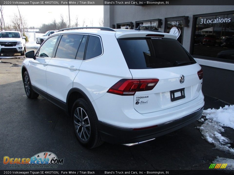 2020 Volkswagen Tiguan SE 4MOTION Pure White / Titan Black Photo #3