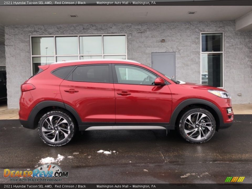 2021 Hyundai Tucson SEL AWD Red Crimson / Black Photo #2