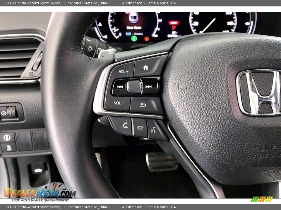 2019 Honda Accord Sport Sedan Lunar Silver Metallic / Black Photo #21