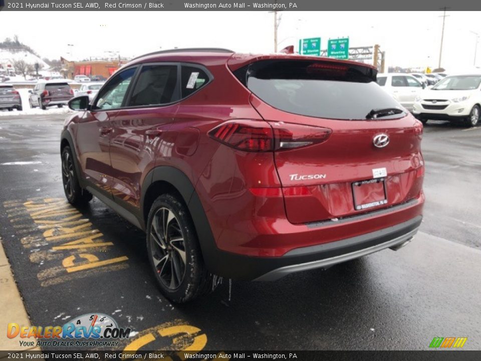 2021 Hyundai Tucson SEL AWD Red Crimson / Black Photo #3