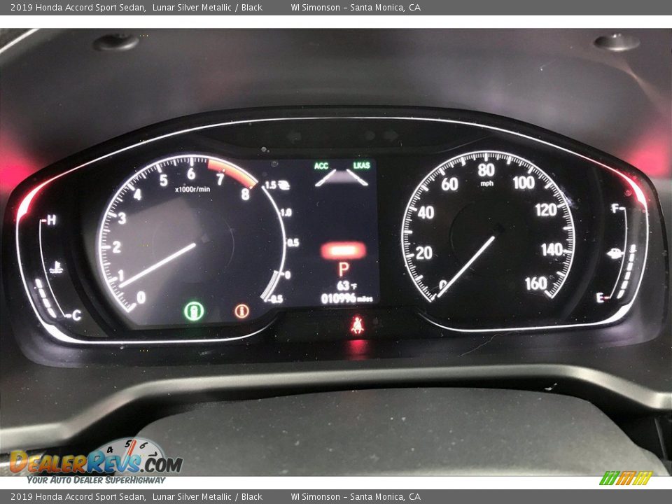 2019 Honda Accord Sport Sedan Lunar Silver Metallic / Black Photo #23