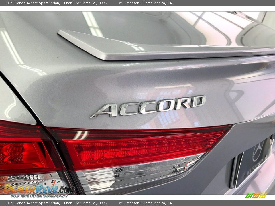 2019 Honda Accord Sport Sedan Lunar Silver Metallic / Black Photo #30