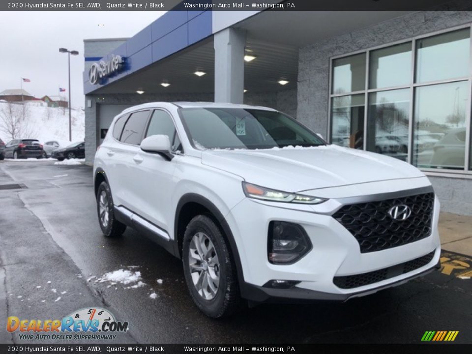 2020 Hyundai Santa Fe SEL AWD Quartz White / Black Photo #1