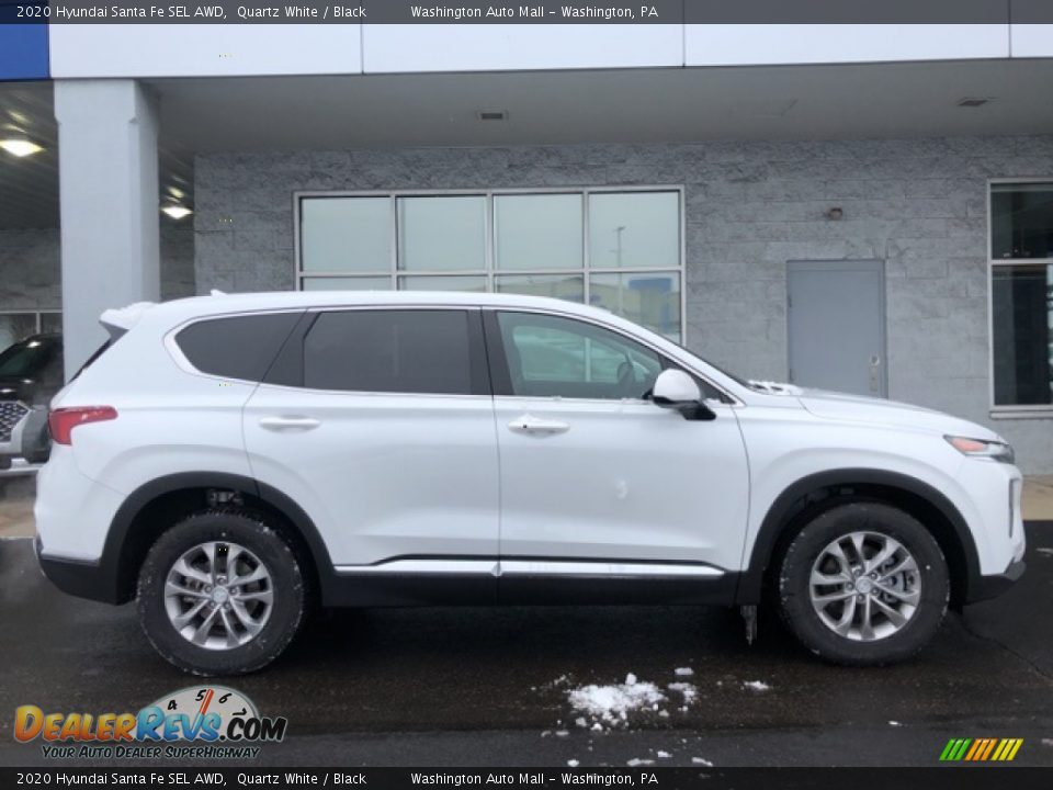 2020 Hyundai Santa Fe SEL AWD Quartz White / Black Photo #2