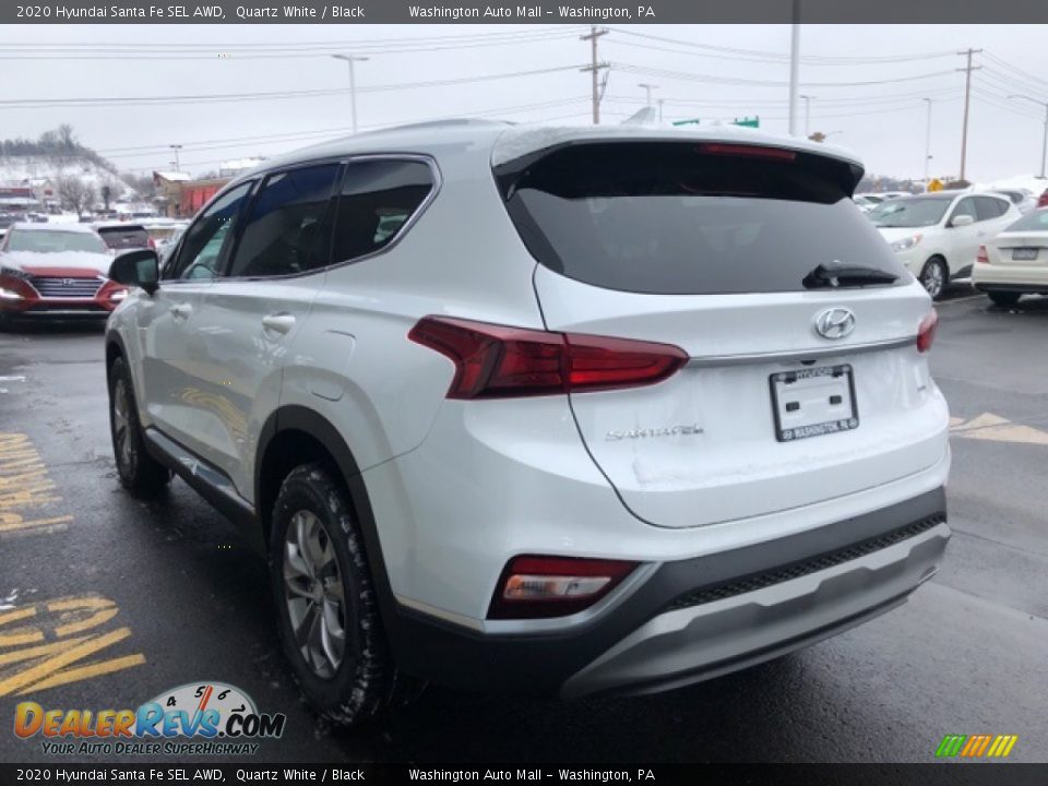 2020 Hyundai Santa Fe SEL AWD Quartz White / Black Photo #3