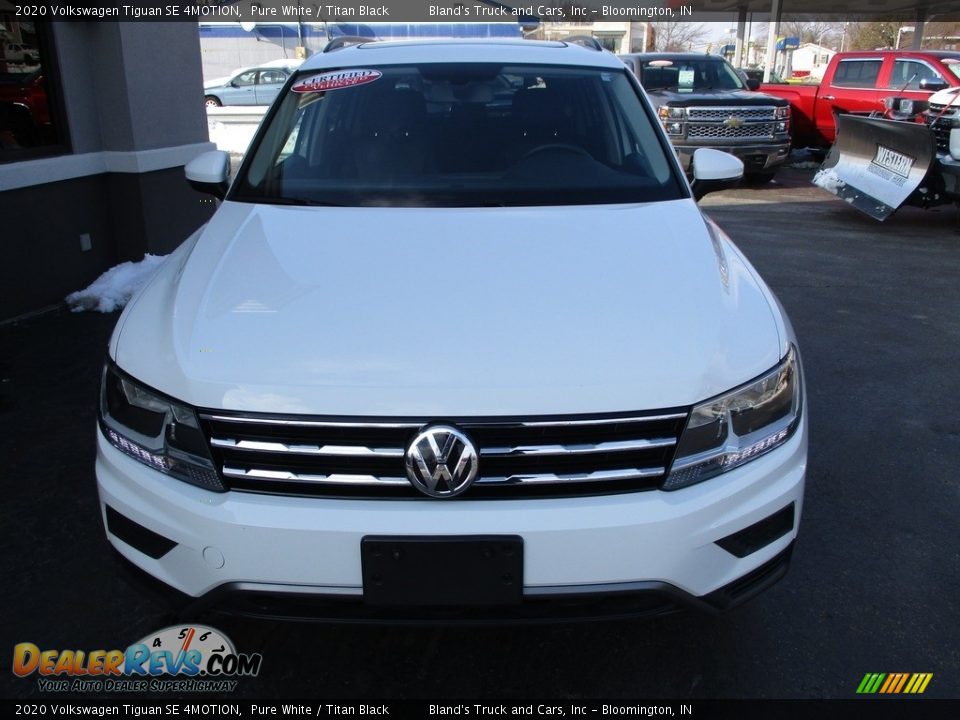2020 Volkswagen Tiguan SE 4MOTION Pure White / Titan Black Photo #28