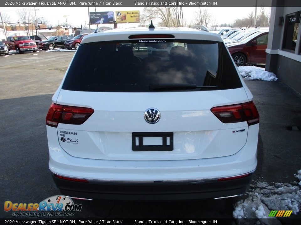 2020 Volkswagen Tiguan SE 4MOTION Pure White / Titan Black Photo #30