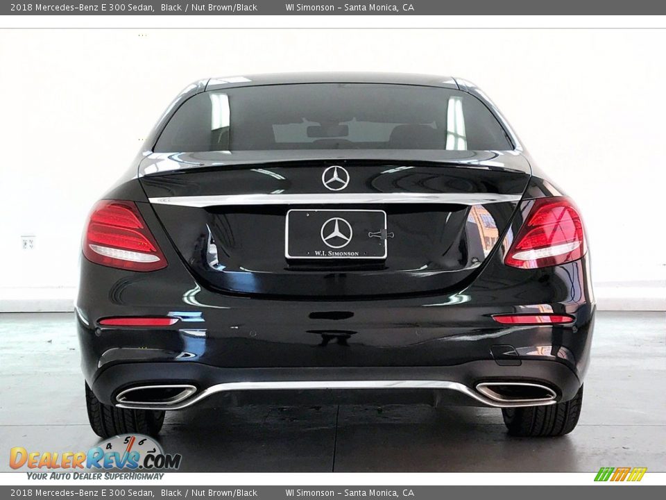 2018 Mercedes-Benz E 300 Sedan Black / Nut Brown/Black Photo #3