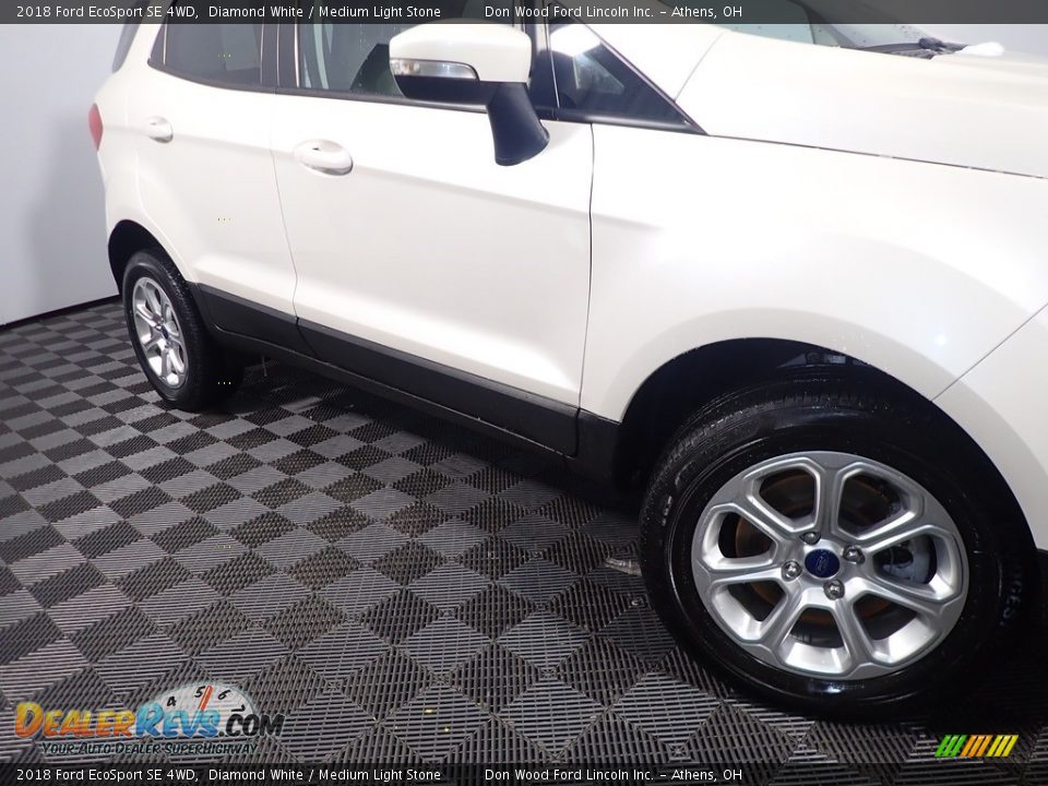 2018 Ford EcoSport SE 4WD Diamond White / Medium Light Stone Photo #6