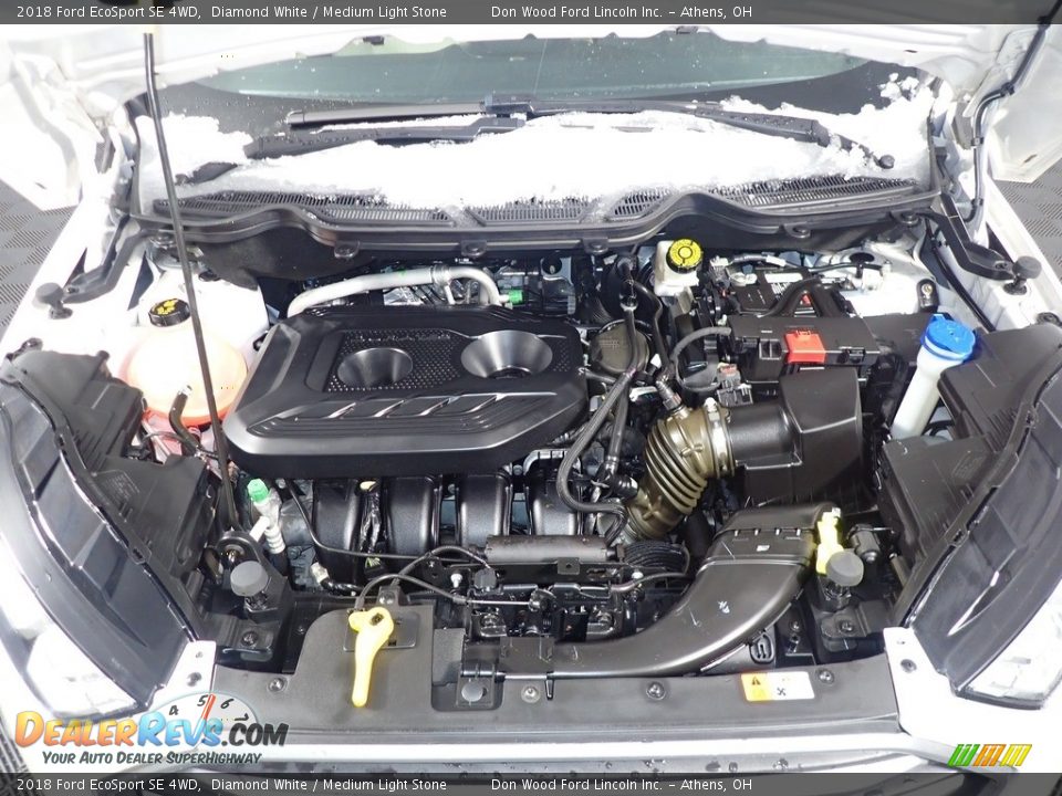 2018 Ford EcoSport SE 4WD Diamond White / Medium Light Stone Photo #9