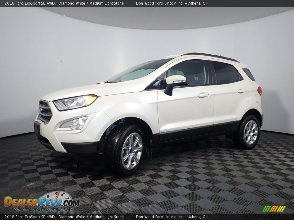 2018 Ford EcoSport SE 4WD Diamond White / Medium Light Stone Photo #10