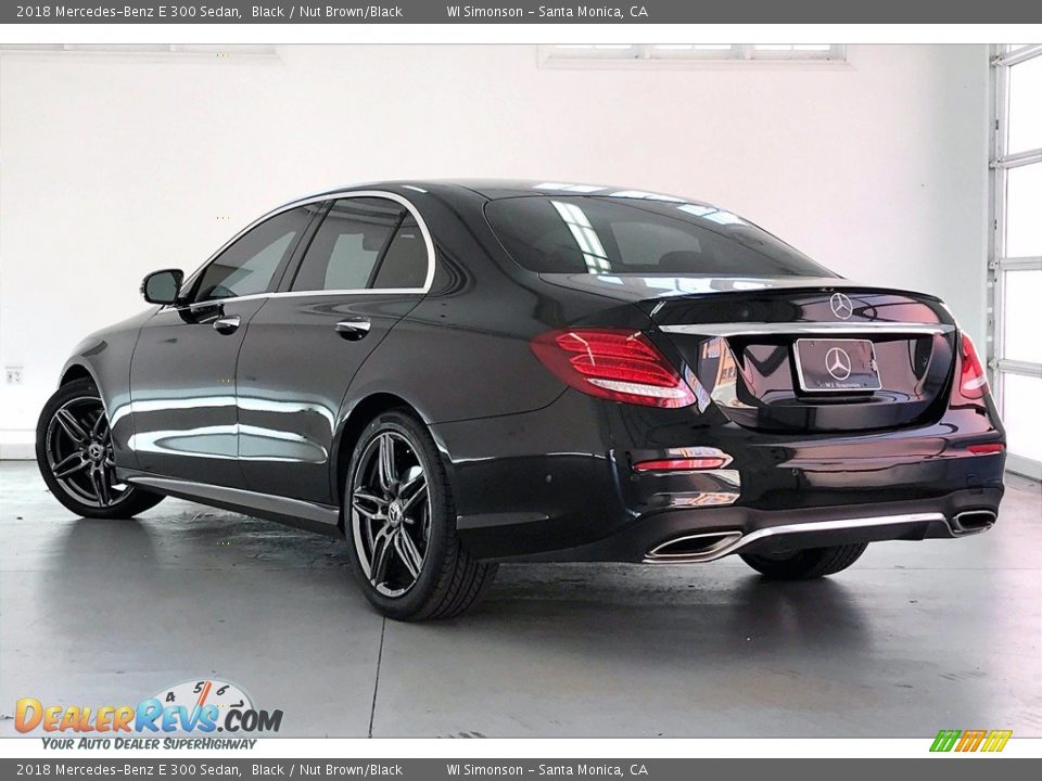 2018 Mercedes-Benz E 300 Sedan Black / Nut Brown/Black Photo #9