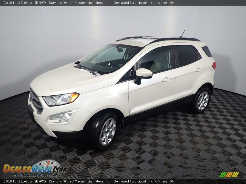 2018 Ford EcoSport SE 4WD Diamond White / Medium Light Stone Photo #11